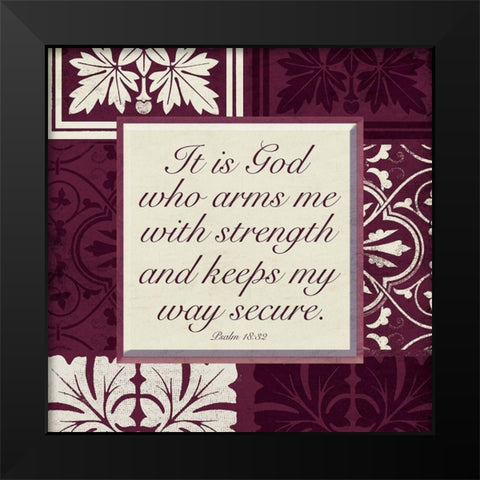 My Way Black Modern Wood Framed Art Print by Villa, Mlli