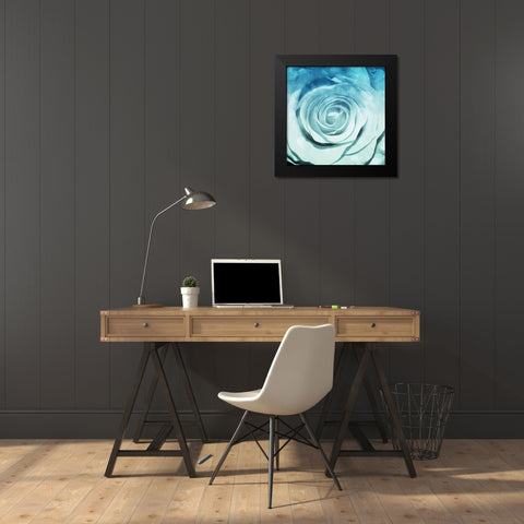 Sky Flower Black Modern Wood Framed Art Print by Villa, Mlli