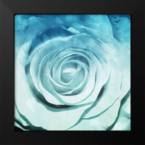 Sky Flower Black Modern Wood Framed Art Print by Villa, Mlli