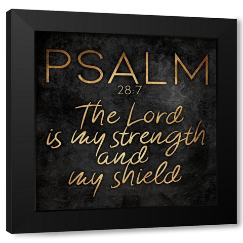 Gold Bold Lord Black Modern Wood Framed Art Print with Double Matting by Villa, Mlli