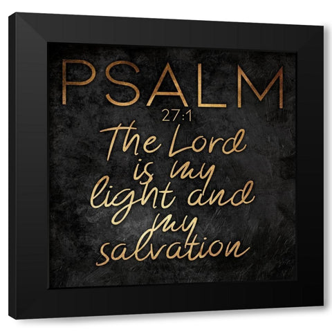 Gold Bold Salvation Black Modern Wood Framed Art Print with Double Matting by Villa, Mlli
