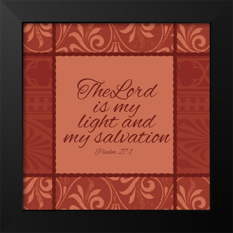 Burnt Salvation Black Modern Wood Framed Art Print by Villa, Mlli