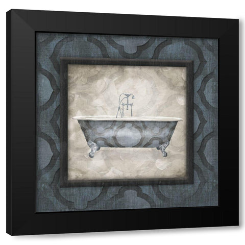 Enjoy The Soak Black Modern Wood Framed Art Print with Double Matting by Villa, Mlli