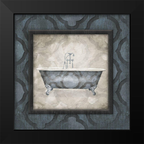 Enjoy The Soak Black Modern Wood Framed Art Print by Villa, Mlli