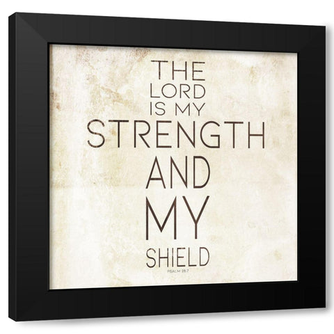 Strength Black Modern Wood Framed Art Print with Double Matting by Villa, Mlli