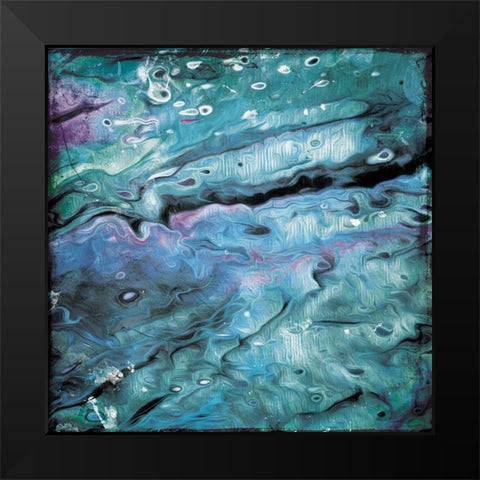 Unclear Waters Black Modern Wood Framed Art Print by Villa, Mlli
