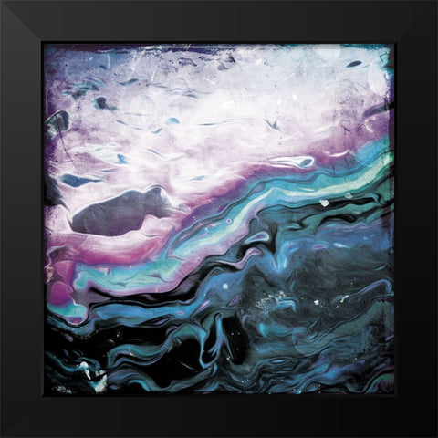 Unclear Waters Mate Black Modern Wood Framed Art Print by Villa, Mlli