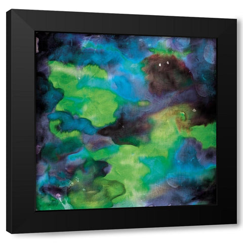 Chemical Mist Black Modern Wood Framed Art Print by Villa, Mlli