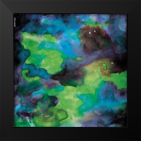 Chemical Mist Black Modern Wood Framed Art Print by Villa, Mlli