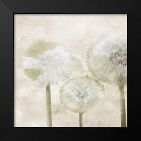 Make A Wish Cream Black Modern Wood Framed Art Print by Villa, Mlli