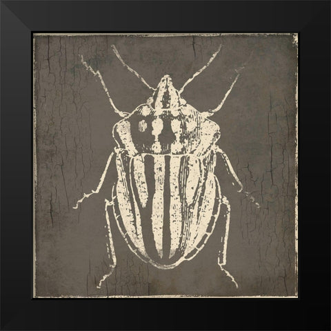 Bug Life Three Black Modern Wood Framed Art Print by Villa, Mlli