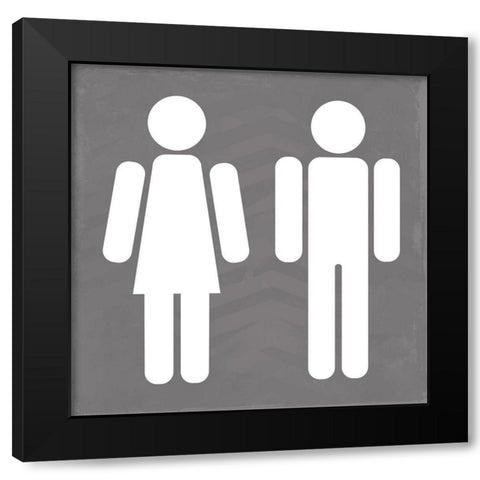 All Welcome Black Modern Wood Framed Art Print by Villa, Mlli