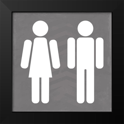 All Welcome Black Modern Wood Framed Art Print by Villa, Mlli