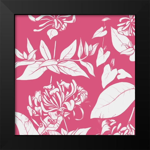 Sunshine Flowers Black Modern Wood Framed Art Print by Villa, Mlli