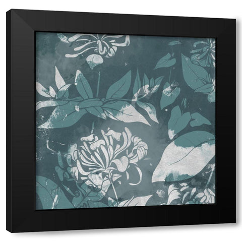 Silver Flower Close Ups Black Modern Wood Framed Art Print with Double Matting by Villa, Mlli