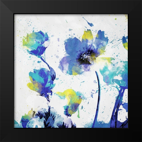 Flowers are Watered Black Modern Wood Framed Art Print by Villa, Mlli