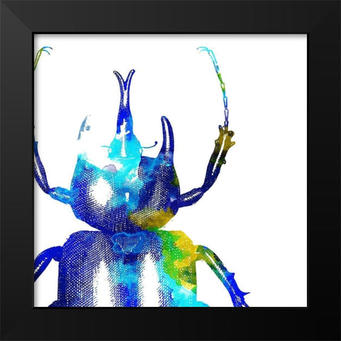 Water Bugs Black Modern Wood Framed Art Print by Villa, Mlli