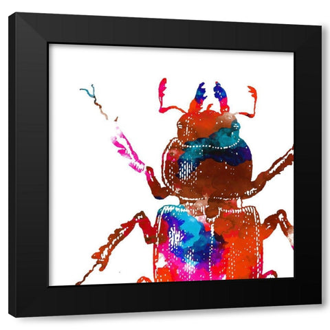 Water Bugs Two Black Modern Wood Framed Art Print by Villa, Mlli