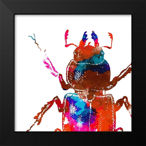 Water Bugs Two Black Modern Wood Framed Art Print by Villa, Mlli