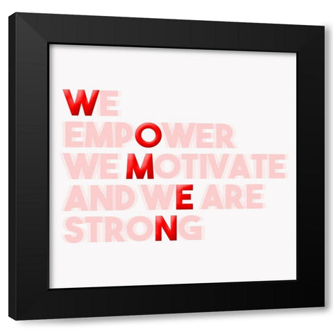 Women Black Modern Wood Framed Art Print with Double Matting by Villa, Mlli
