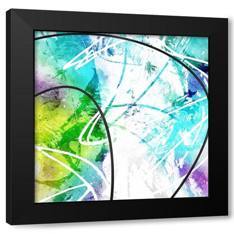Calm Chaos Black Modern Wood Framed Art Print with Double Matting by Villa, Mlli