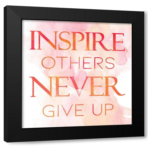 Inspire Black Modern Wood Framed Art Print by Villa, Mlli