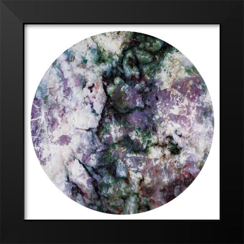 Light Smog Abstract Circle Black Modern Wood Framed Art Print by Villa, Mlli