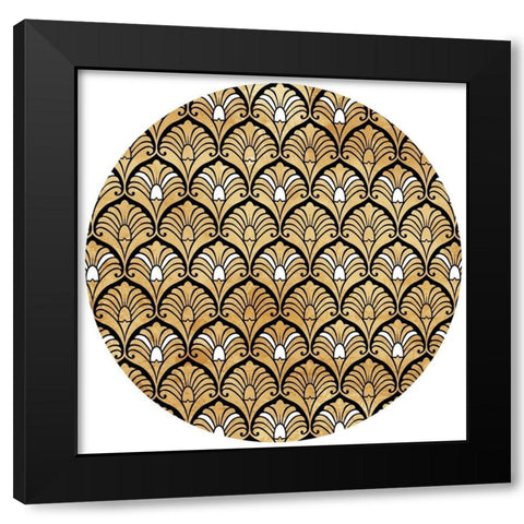Night Club Circle Black Modern Wood Framed Art Print by Villa, Milli
