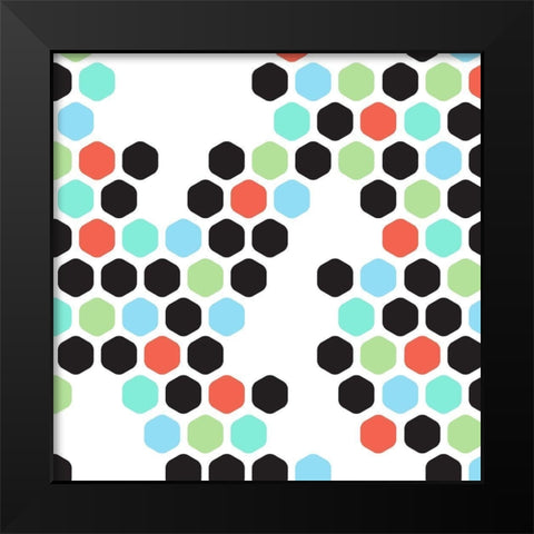 Digital Cool Black Modern Wood Framed Art Print by Villa, Mlli