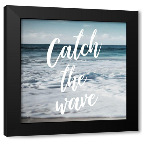 Catch The Wave Black Modern Wood Framed Art Print with Double Matting by Villa, Mlli
