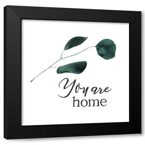 Flower Home Black Modern Wood Framed Art Print with Double Matting by Villa, Mlli
