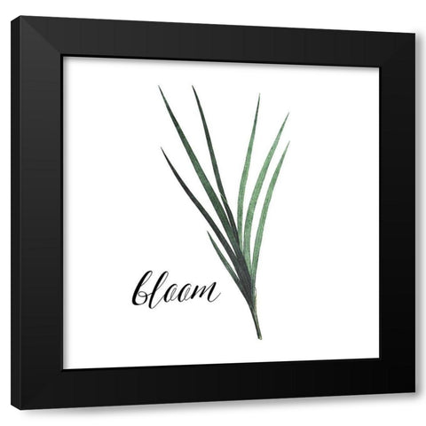 Bloom Black Modern Wood Framed Art Print with Double Matting by Villa, Mlli
