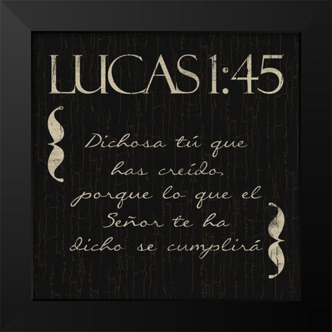 Lucas Dichosa Black Modern Wood Framed Art Print by Villa, Mlli