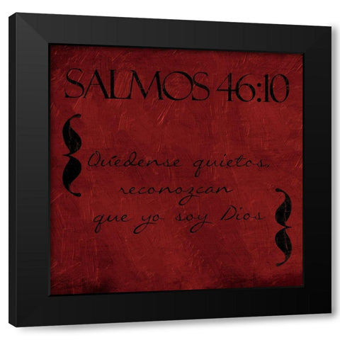 Salmos Quedense Black Modern Wood Framed Art Print with Double Matting by Villa, Mlli