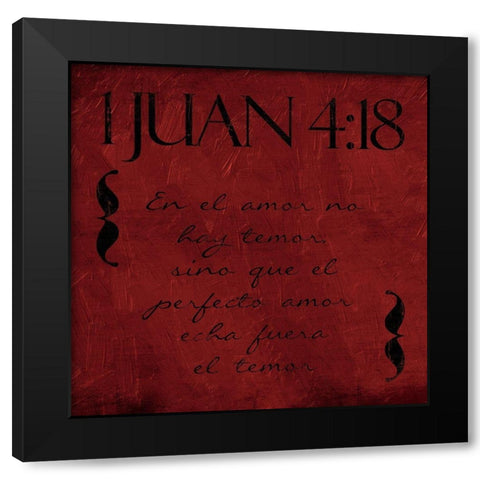 Juan En Black Modern Wood Framed Art Print with Double Matting by Villa, Mlli