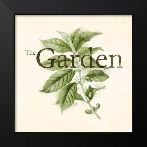 The Garden Flower Black Modern Wood Framed Art Print by Villa, Mlli