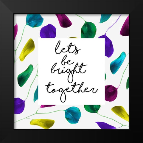 Add Love And Water Black Modern Wood Framed Art Print by Villa, Mlli