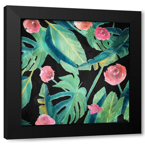 Tropical Thunder Black Modern Wood Framed Art Print by Villa, Mlli