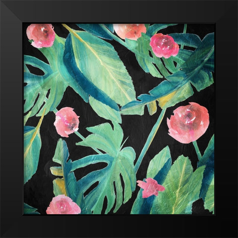 Tropical Thunder Black Modern Wood Framed Art Print by Villa, Mlli