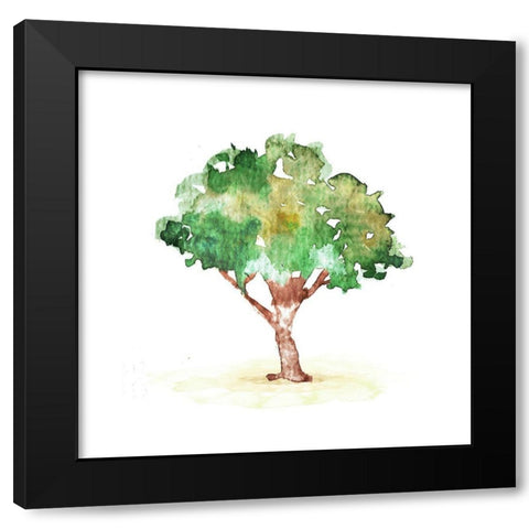 Water The Tree Black Modern Wood Framed Art Print by Villa, Mlli