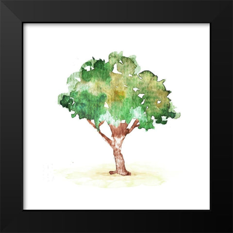 Water The Tree Black Modern Wood Framed Art Print by Villa, Mlli