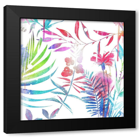 Colorful Arrangement Black Modern Wood Framed Art Print by Villa, Mlli