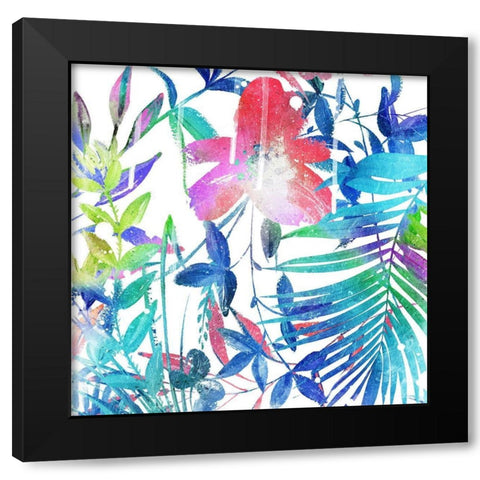 Colorful Arrangement Mate Black Modern Wood Framed Art Print with Double Matting by Villa, Mlli