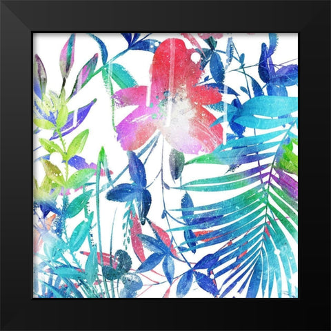 Colorful Arrangement Mate Black Modern Wood Framed Art Print by Villa, Mlli