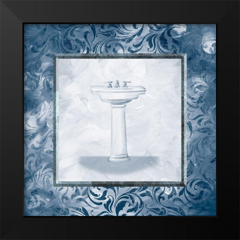 Calm Vintage Sink Black Modern Wood Framed Art Print by Villa, Mlli