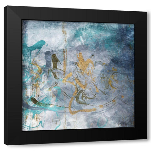 Get Lost Black Modern Wood Framed Art Print by Villa, Mlli