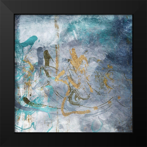 Get Lost Black Modern Wood Framed Art Print by Villa, Mlli