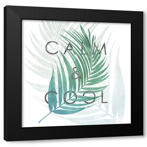 Calm And Cool N Black Modern Wood Framed Art Print with Double Matting by Villa, Mlli