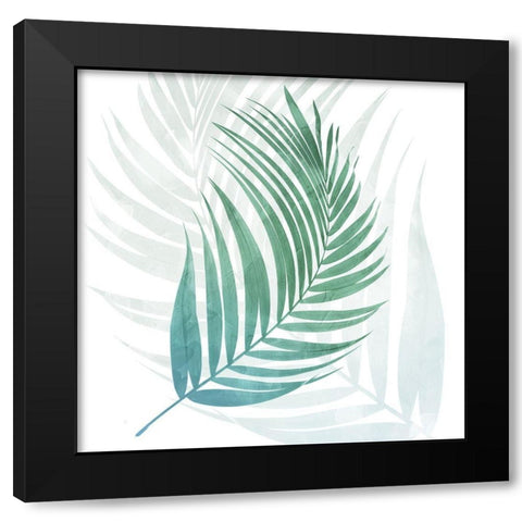 Neutral Palms Black Modern Wood Framed Art Print by Villa, Mlli