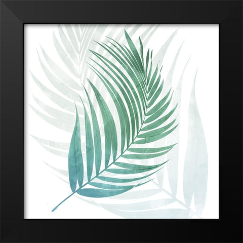 Neutral Palms Black Modern Wood Framed Art Print by Villa, Mlli